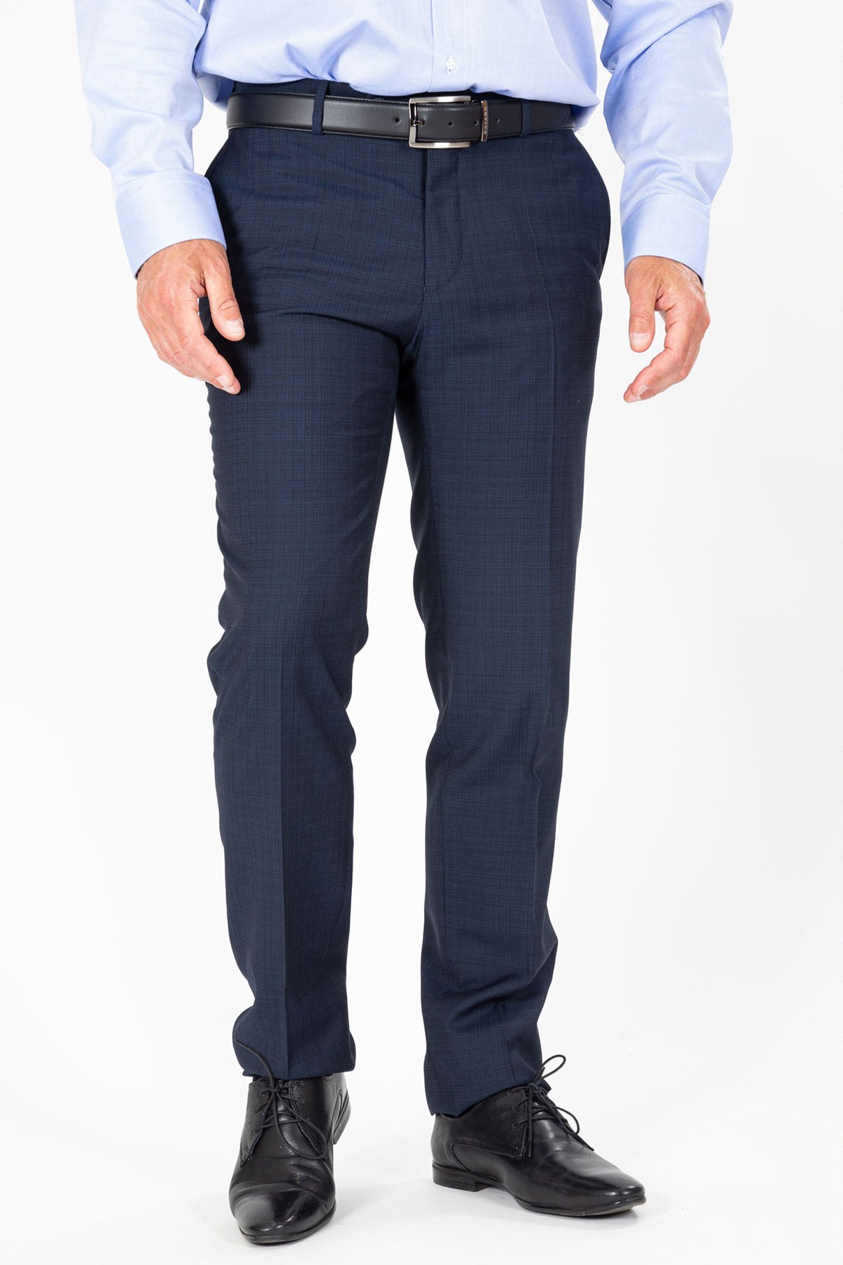 Pantalon marine en laine super 100