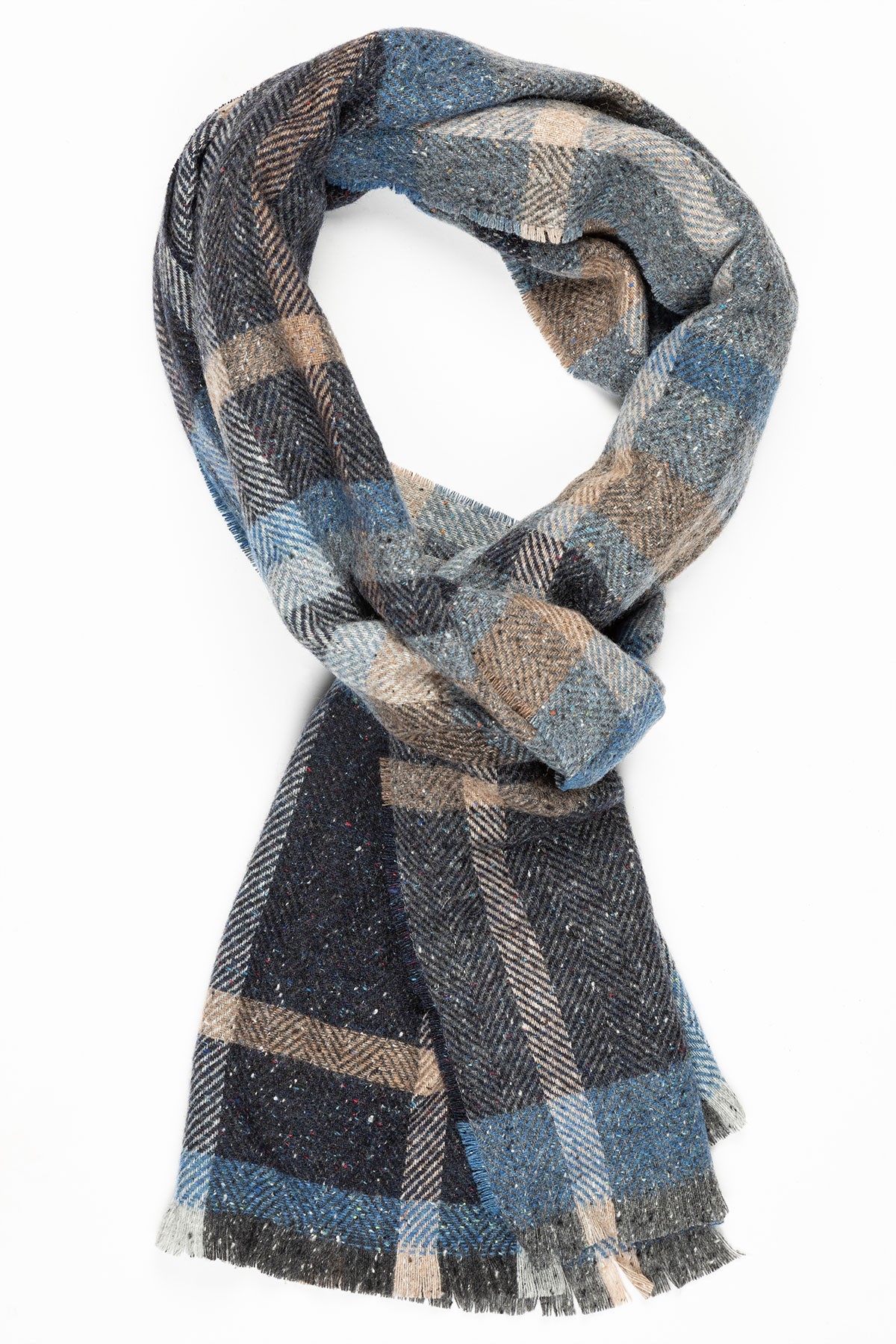 echarpe-laine-melangee-bleu-beige-marine-bayard echarpe-laine-melangee-bleu-beige-marine-bayard
