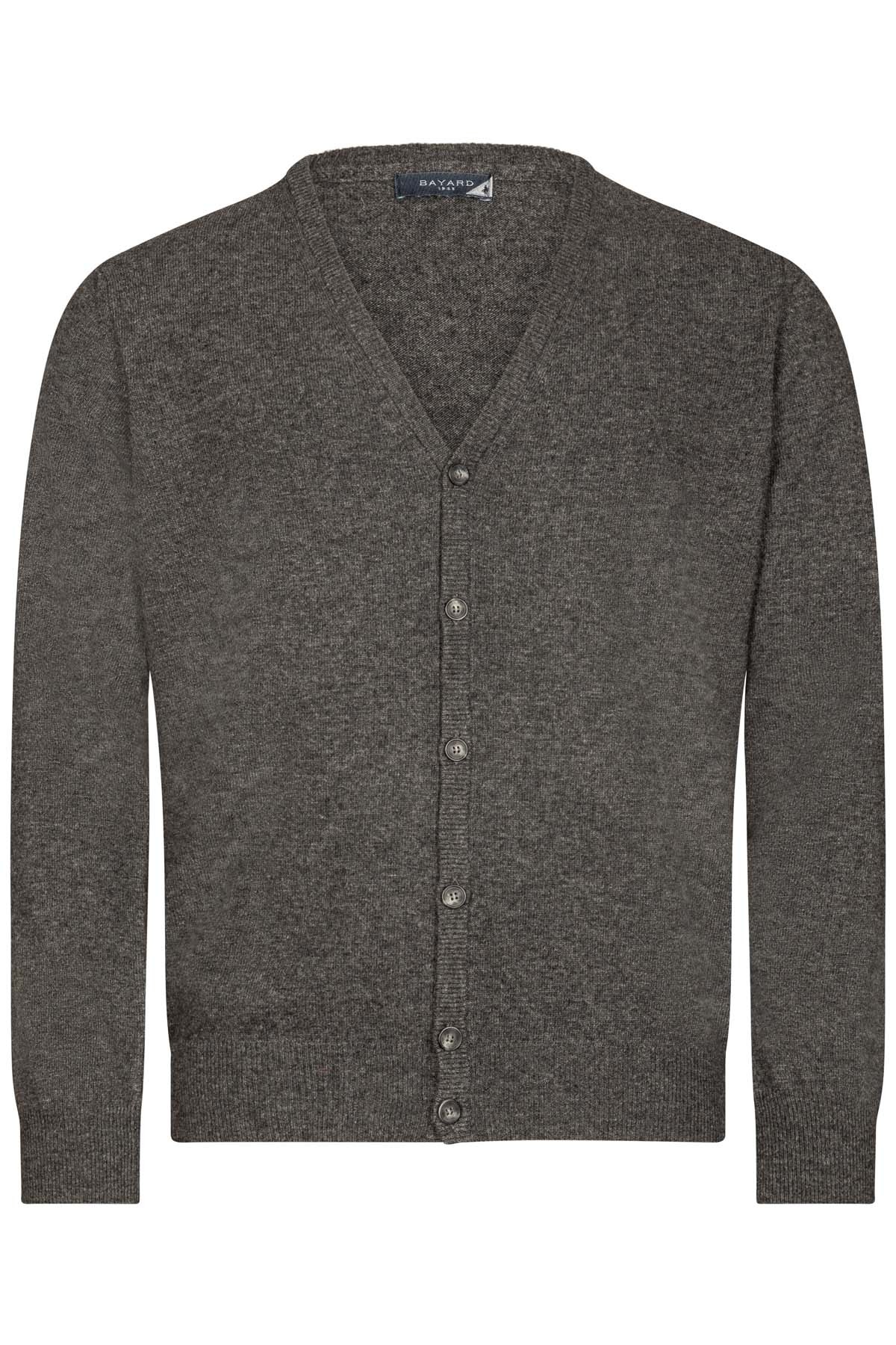 Gilet zippé en laine gris