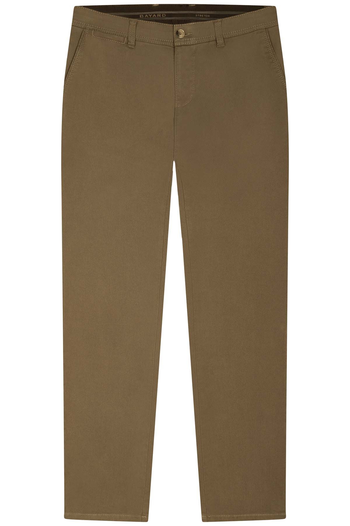 pantalon beige en coton bayard