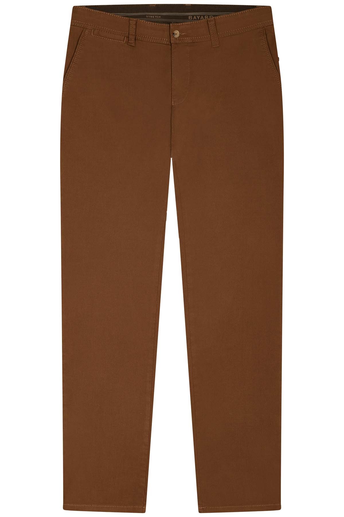 chino coupe ajustée bayard couleur brique