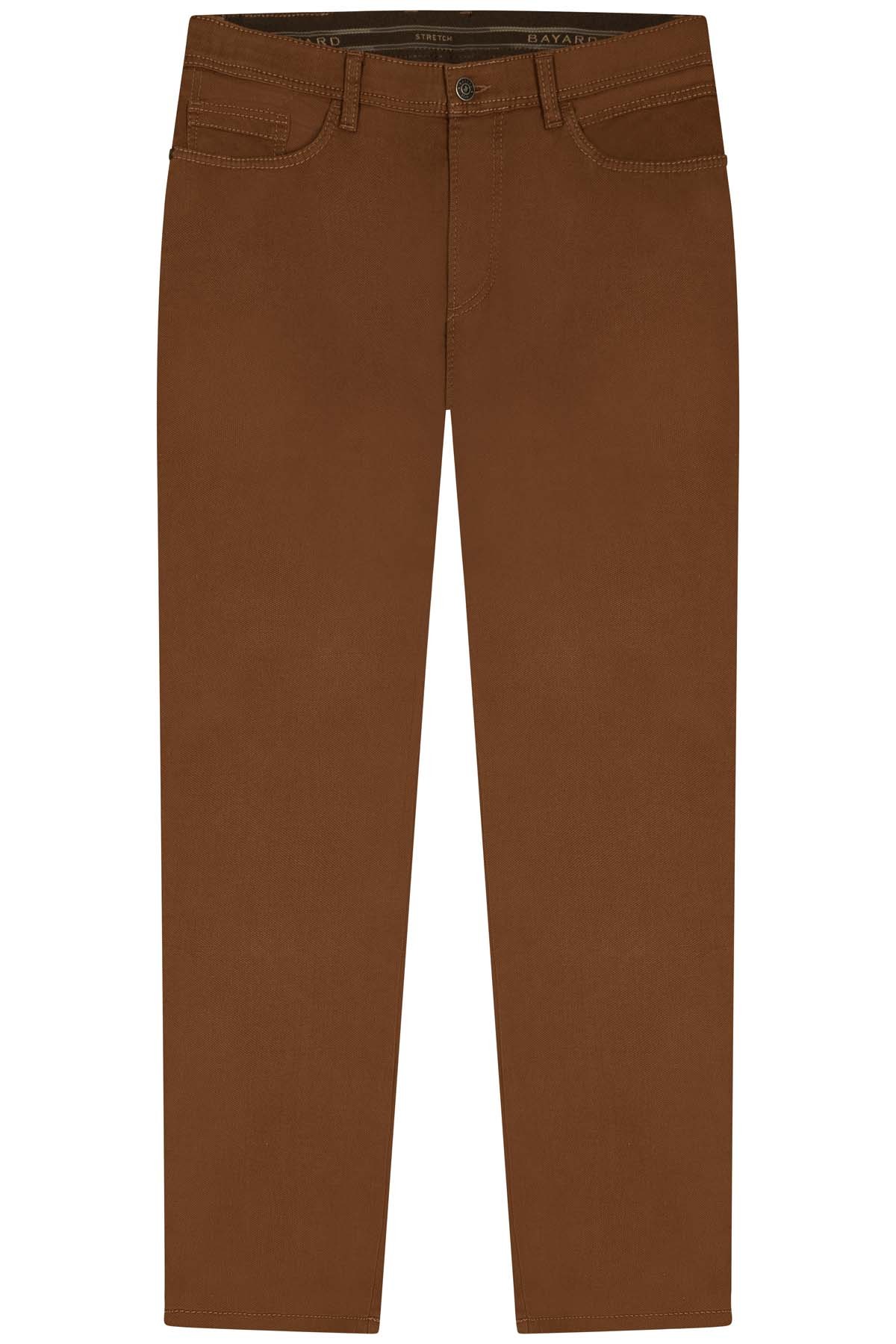 chino couleur brique en coton mélangé bayard