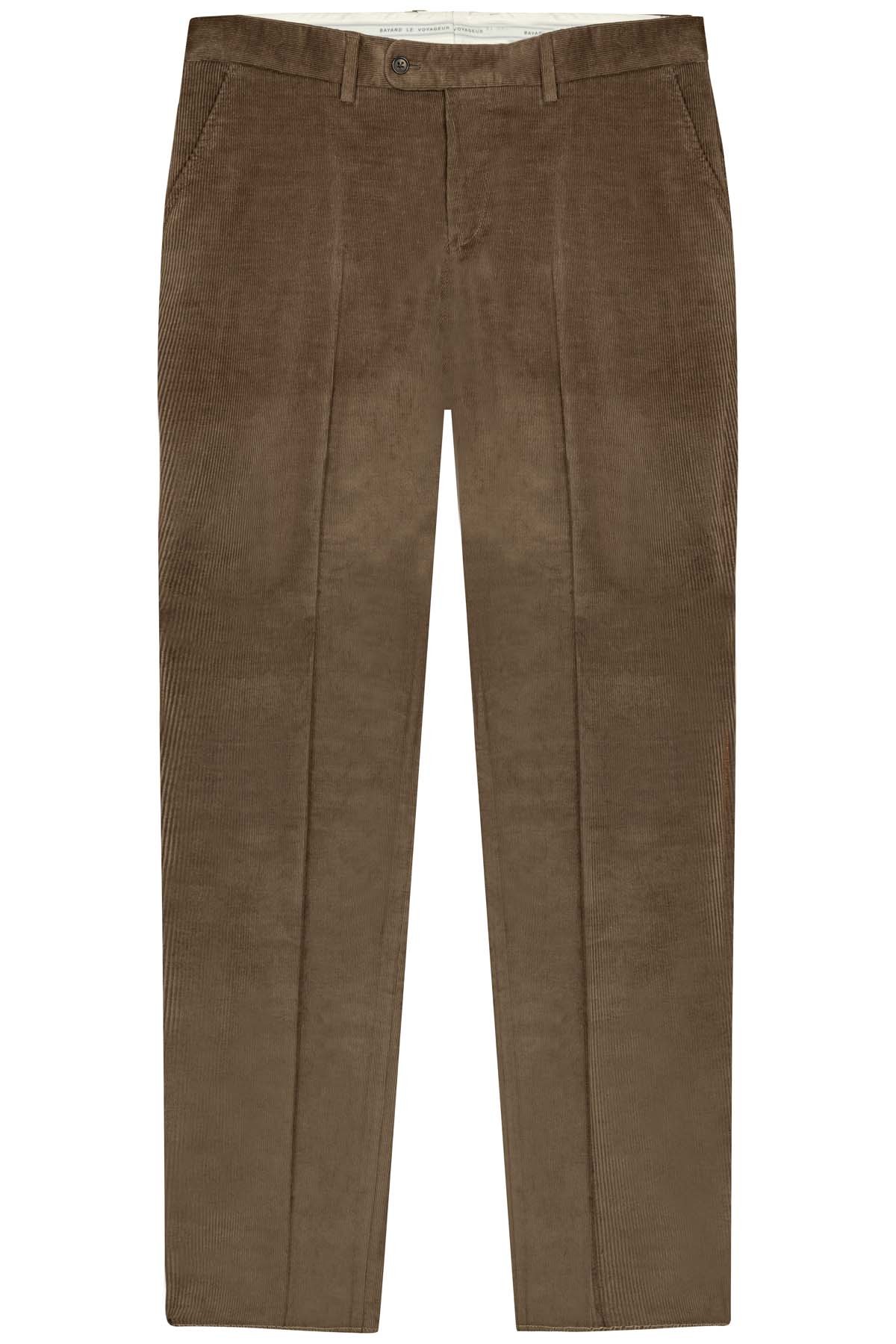 pantalon en velours marron clair bayard