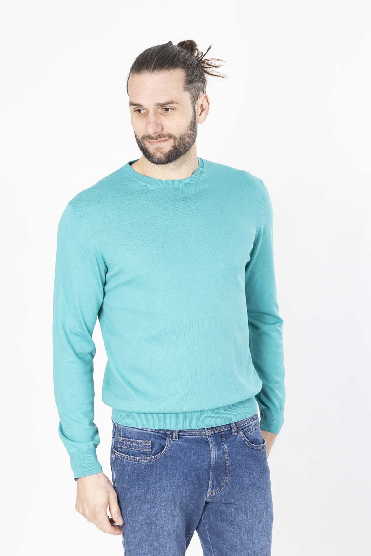 pull col rond vert bayard