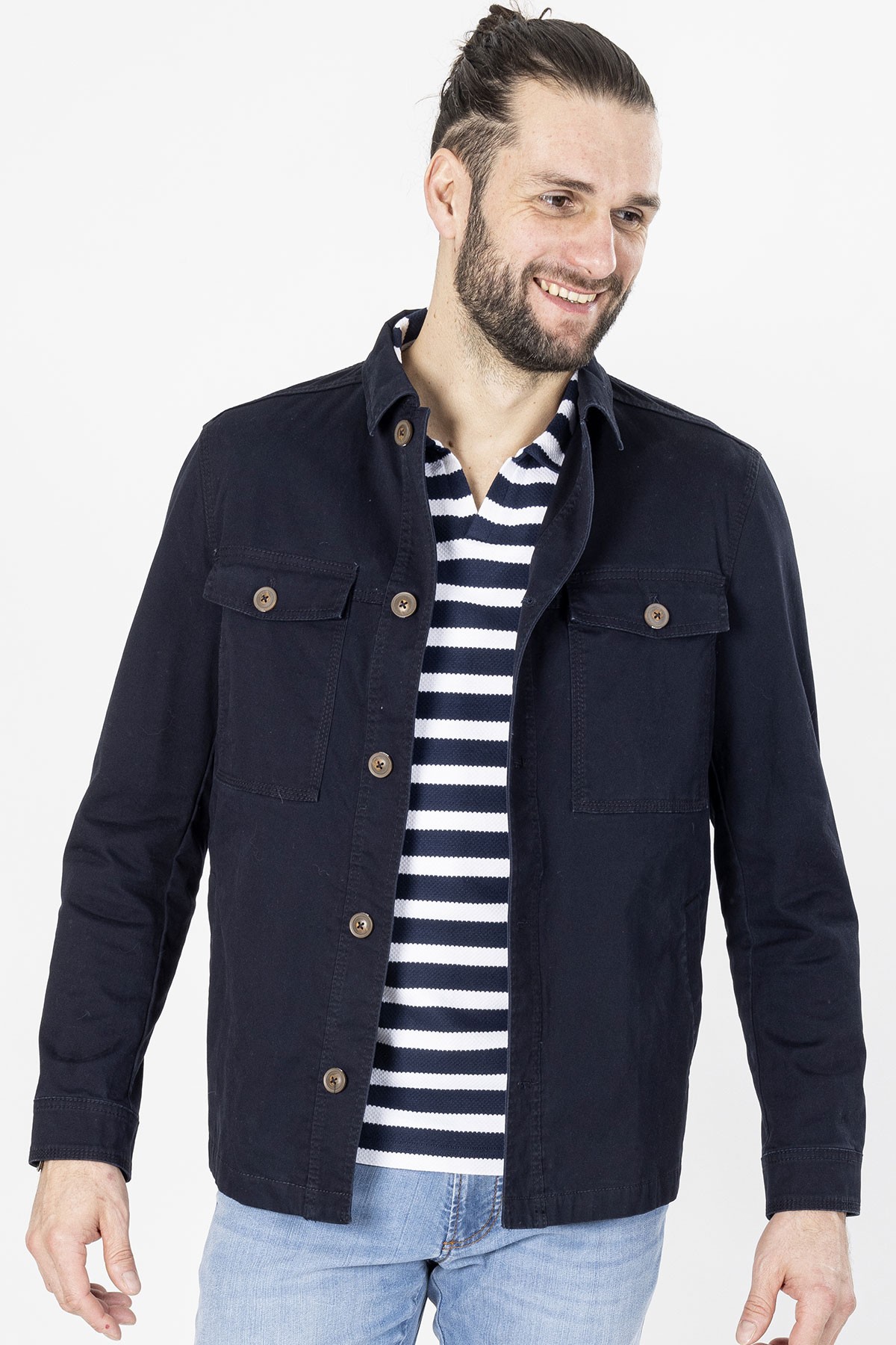 veste de travail marine